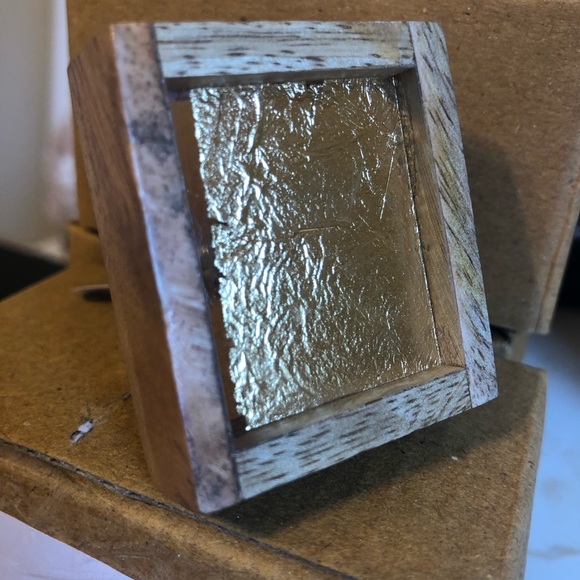 Anthropologie Gold Asymmetric Knob Dresser Handle Pull Table Wood Bronze Aurelia - Picture 2 of 6